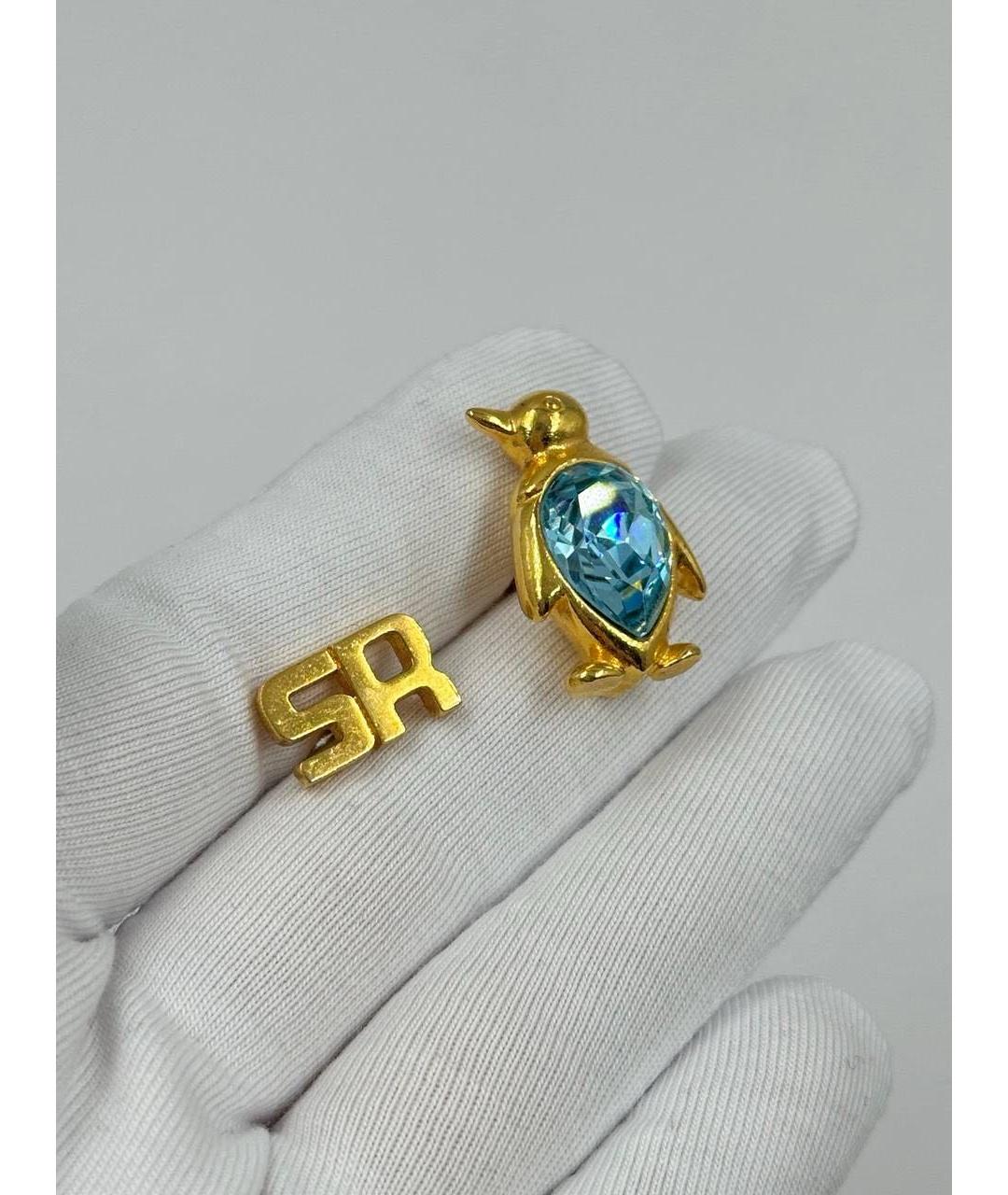 SONIA RYKIEL Золотая позолоченная булавка / брошь, фото 4