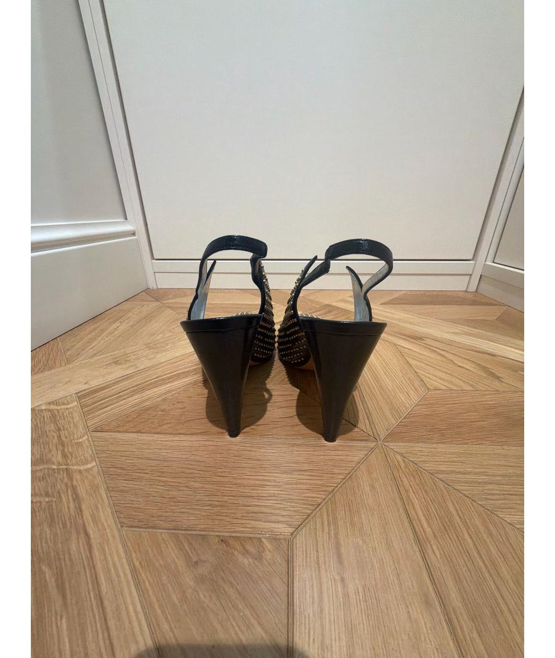 GIVENCHY Черные кожаные туфли, фото 4