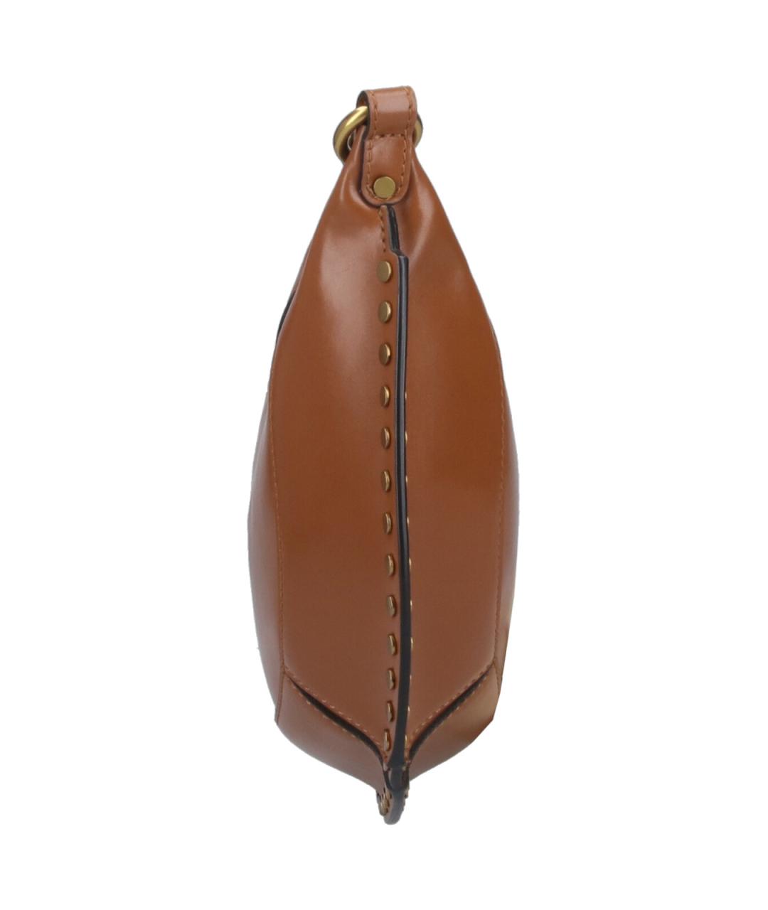 ISABEL MARANT Коричневая кожаная сумка через плечо, фото 5
