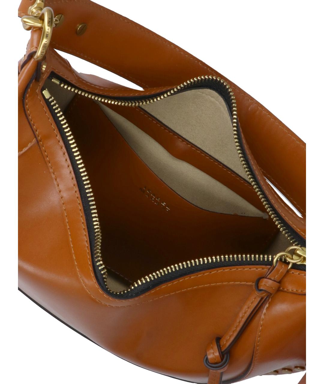 ISABEL MARANT Коричневая кожаная сумка через плечо, фото 4