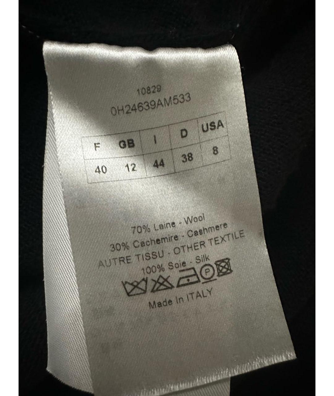 CHRISTIAN DIOR Черное кашемировое платье, фото 6