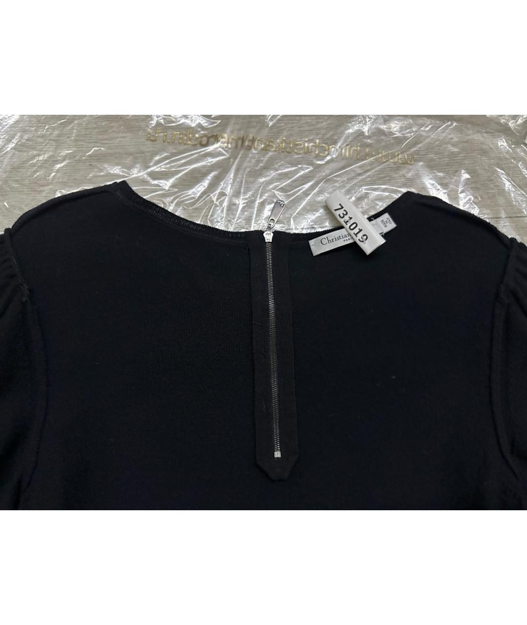 CHRISTIAN DIOR Черное кашемировое платье, фото 3