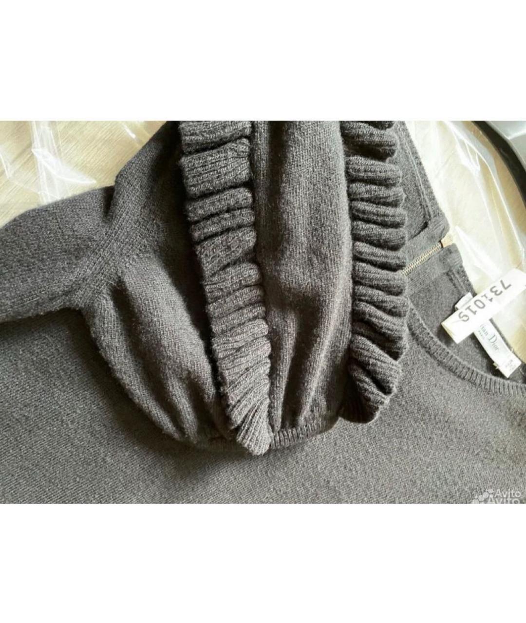 CHRISTIAN DIOR Черное кашемировое платье, фото 4