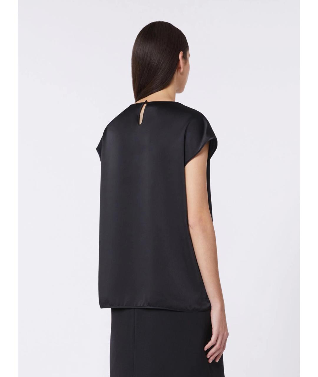 WEEKEND MAX MARA Черная полиэстеровая блузы, фото 4