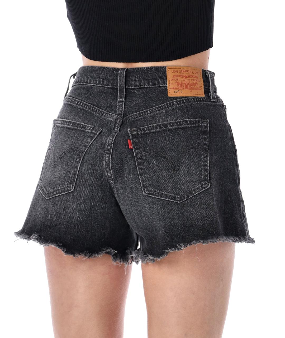 LEVI'S Черные хлопковые шорты, фото 3