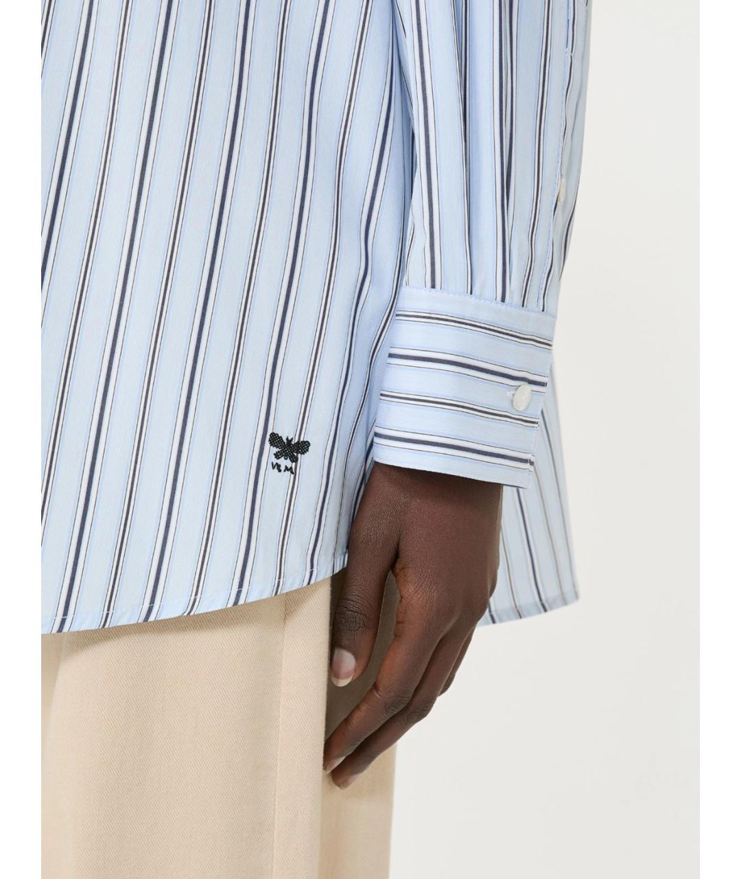 WEEKEND MAX MARA Голубая хлопковая рубашка, фото 5