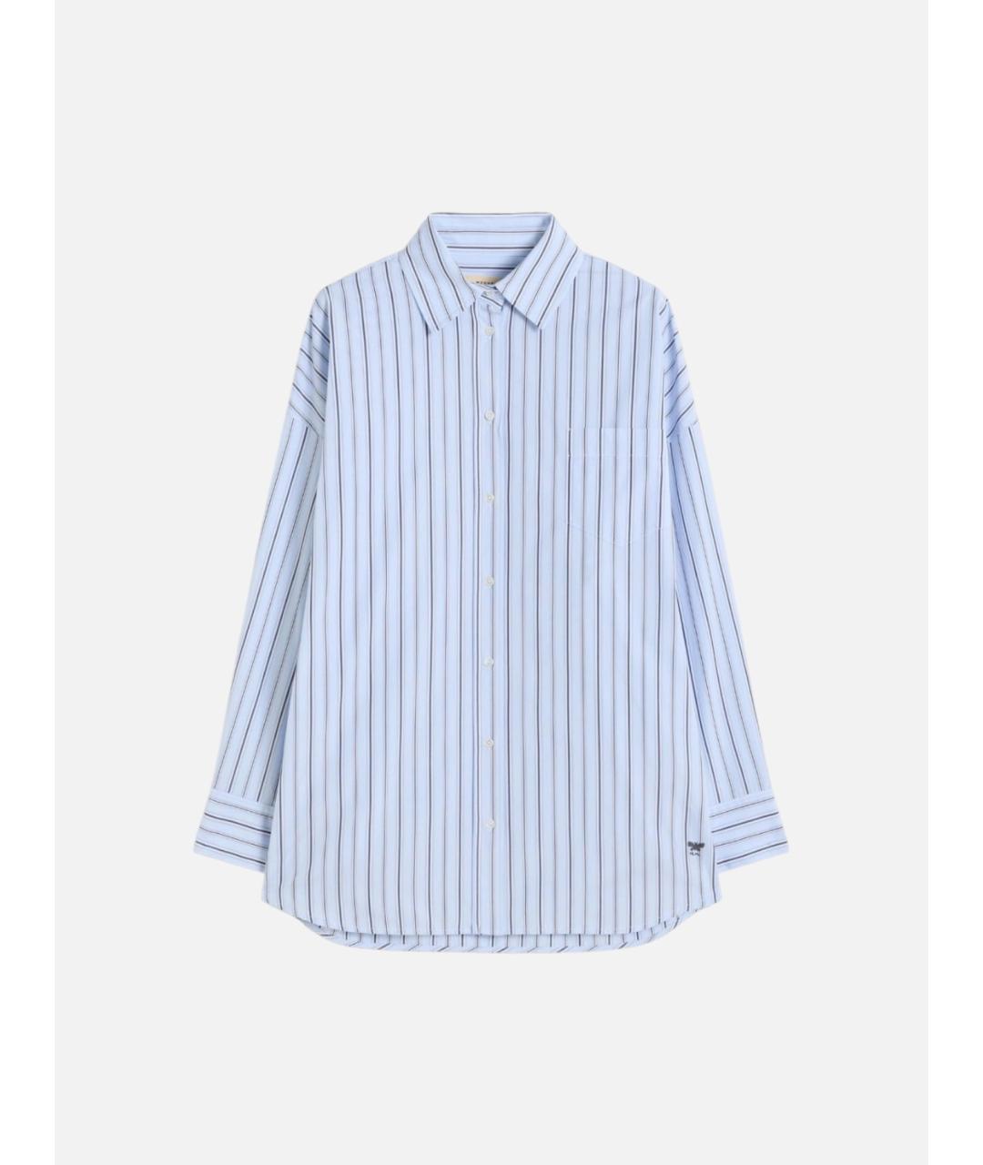 WEEKEND MAX MARA Голубая хлопковая рубашка, фото 6