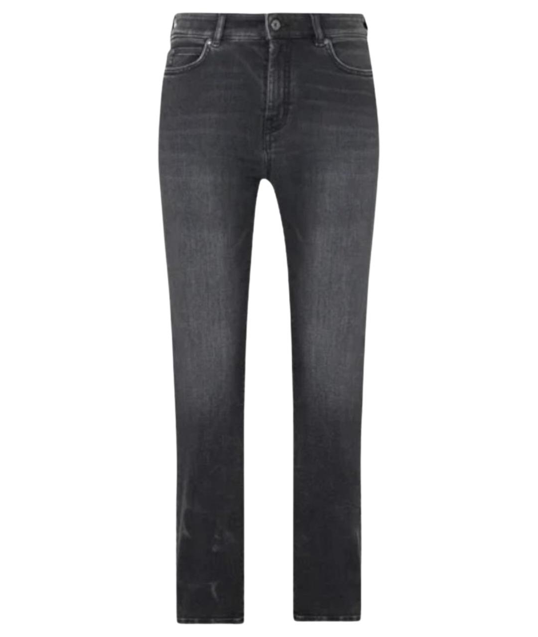 WEEKEND MAX MARA Черные хлопковые джинсы слим, фото 1