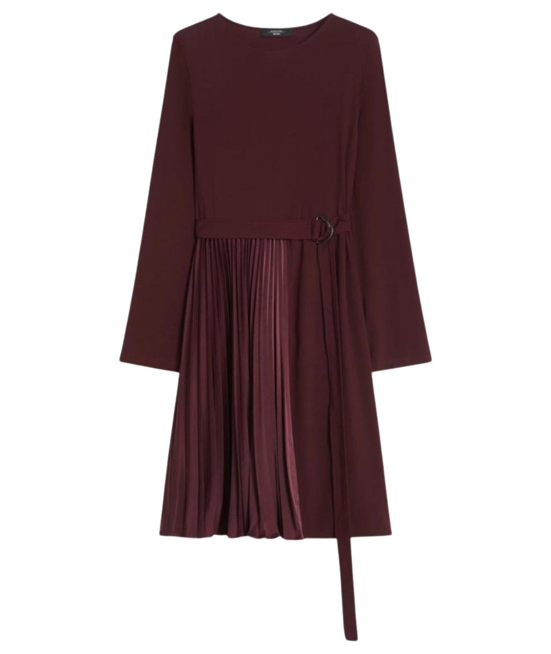 WEEKEND MAX MARA Бордовое полиамидовое повседневное платье, фото 1