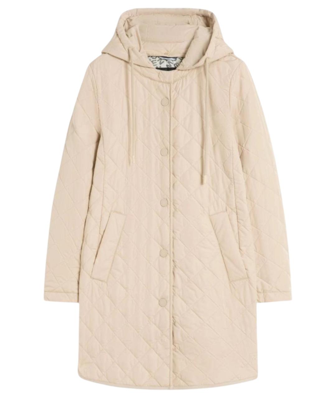 WEEKEND MAX MARA Бежевый полиэстеровый пуховик, фото 1