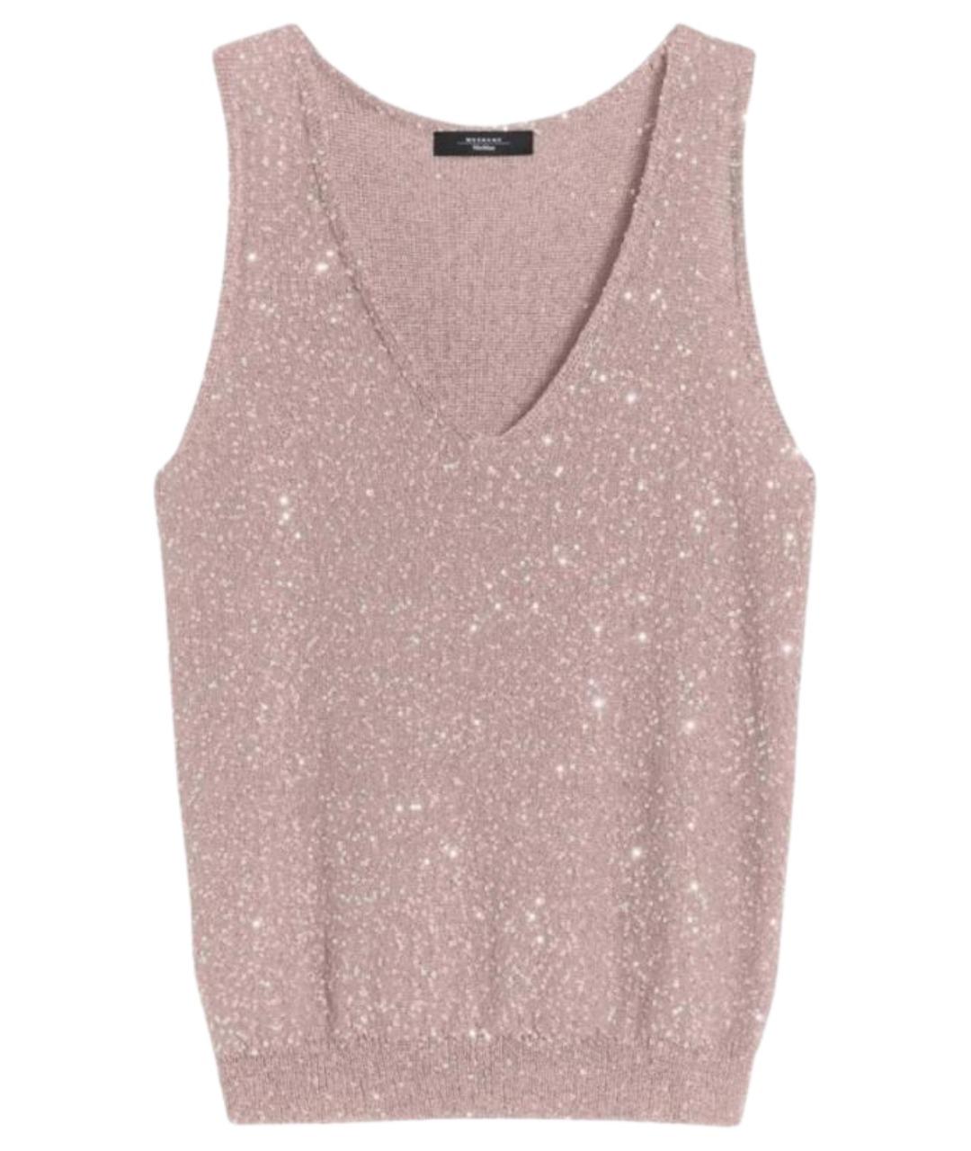 WEEKEND MAX MARA Розовая полиамидовая жилетка, фото 1