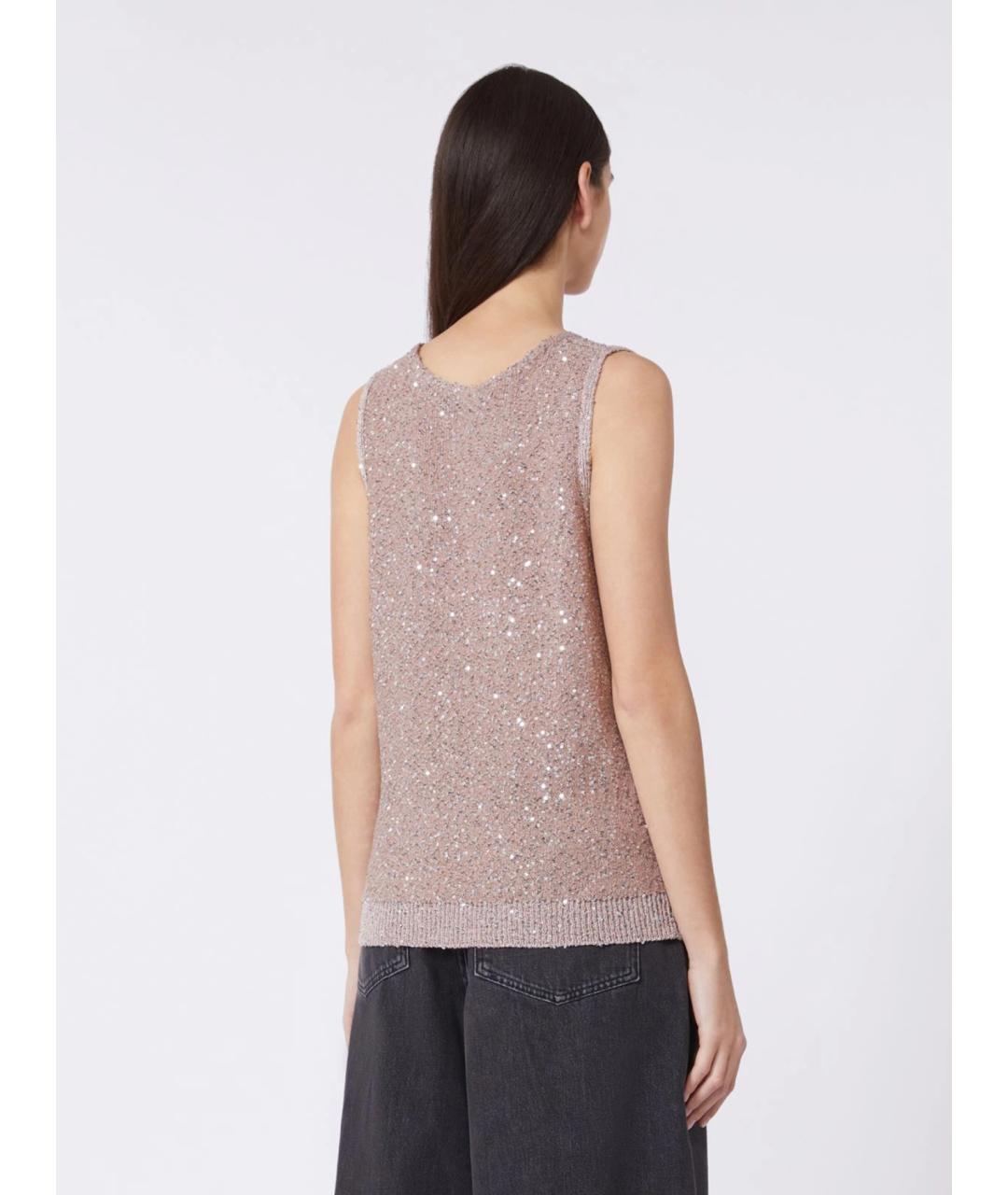 WEEKEND MAX MARA Розовая полиамидовая жилетка, фото 4