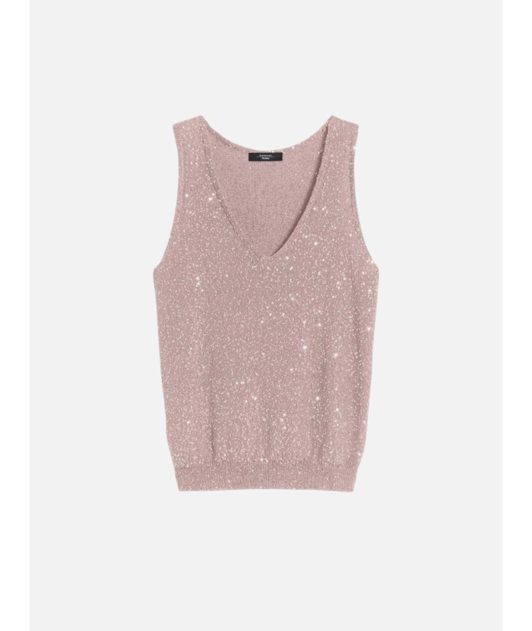 WEEKEND MAX MARA Розовая полиамидовая жилетка, фото 6