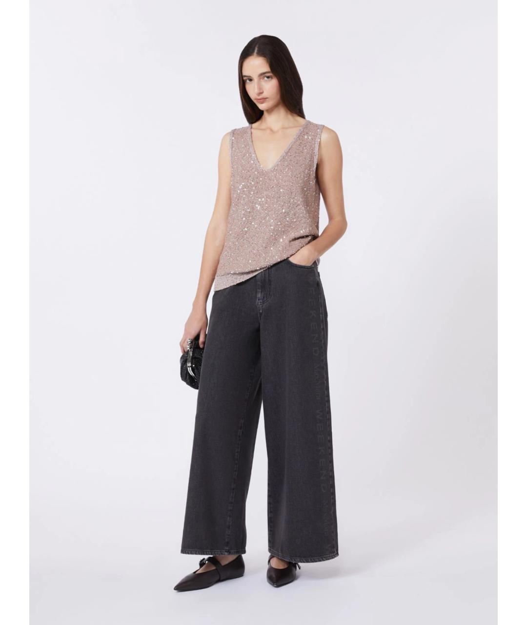 WEEKEND MAX MARA Розовая полиамидовая жилетка, фото 2