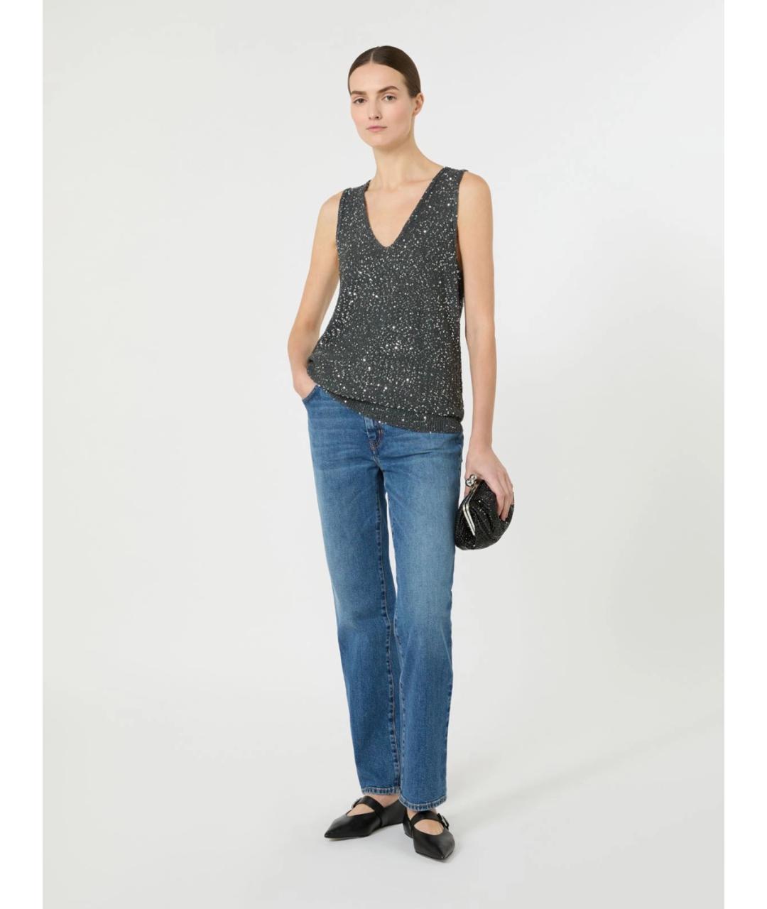 WEEKEND MAX MARA Серая полиамидовая жилетка, фото 2