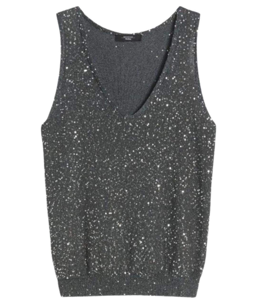 WEEKEND MAX MARA Серая полиамидовая жилетка, фото 1