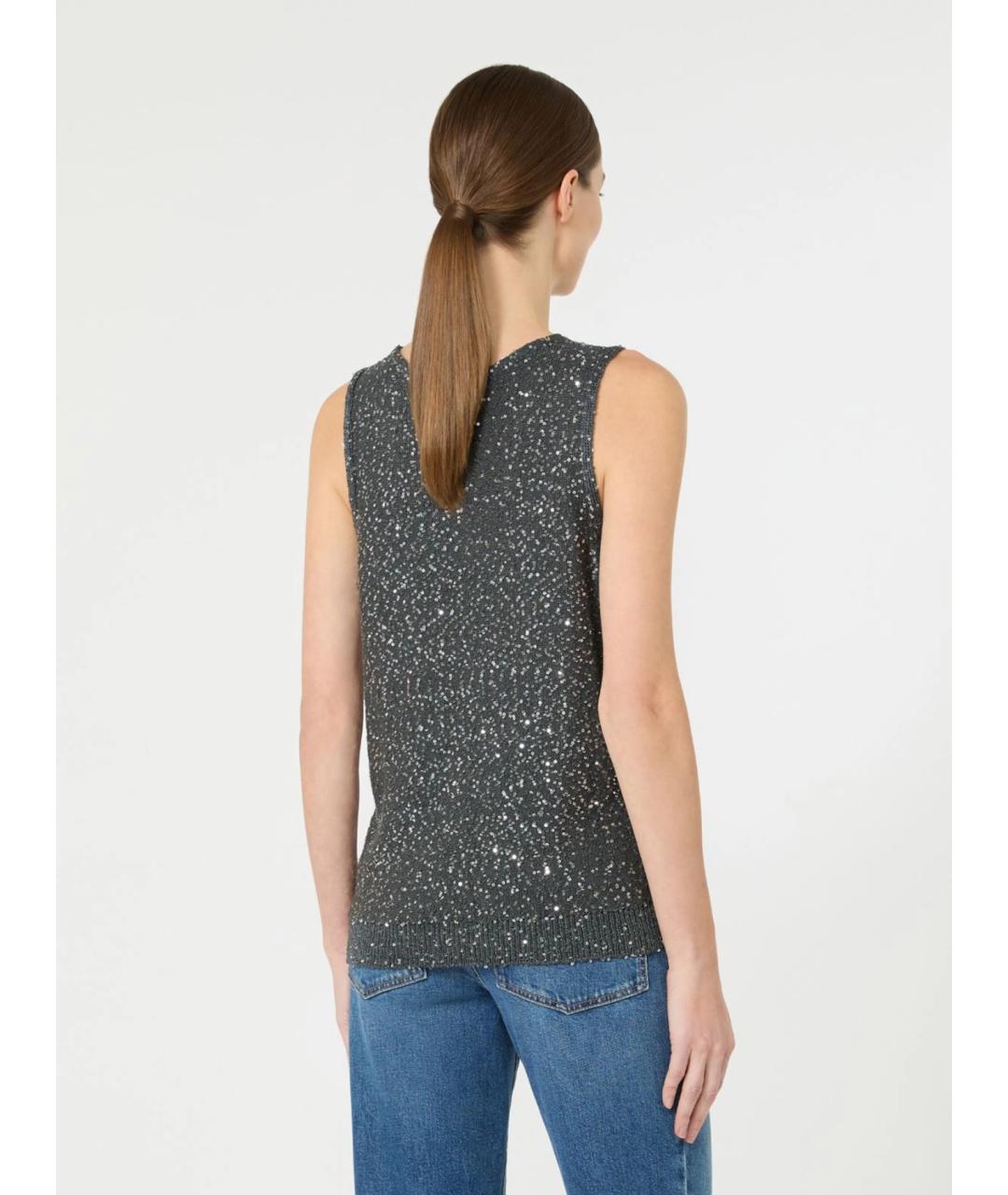 WEEKEND MAX MARA Серая полиамидовая жилетка, фото 4