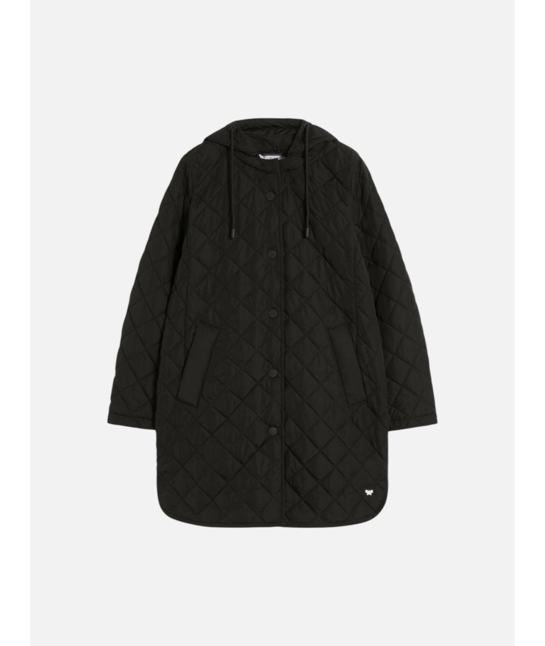 WEEKEND MAX MARA Черный полиэстеровый пуховик, фото 6