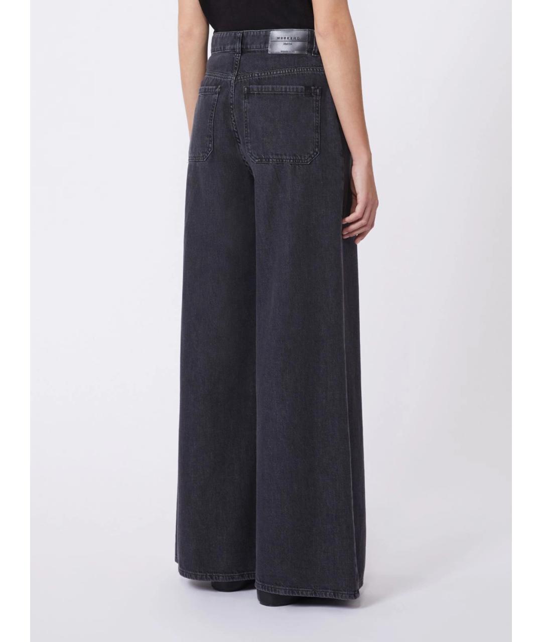 WEEKEND MAX MARA Синие хлопковые прямые джинсы, фото 3