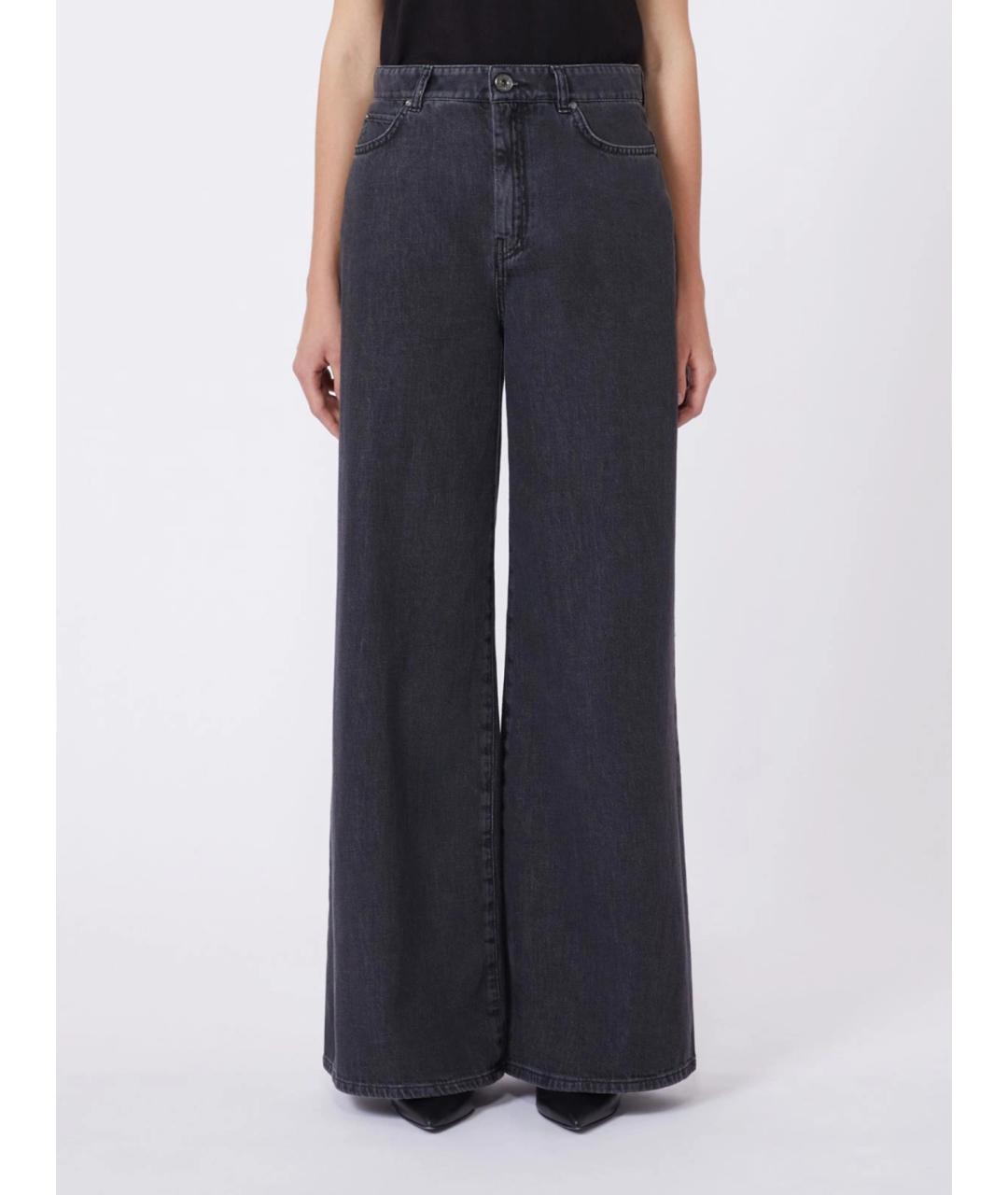 WEEKEND MAX MARA Синие хлопковые прямые джинсы, фото 4