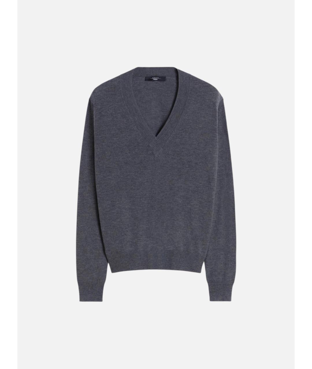 WEEKEND MAX MARA Серая шерстяная водолазка, фото 6