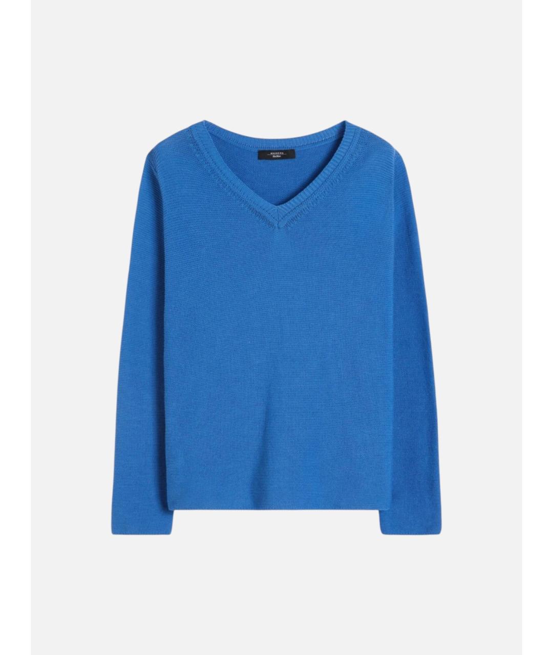WEEKEND MAX MARA Синий хлопковый джемпер / свитер, фото 6