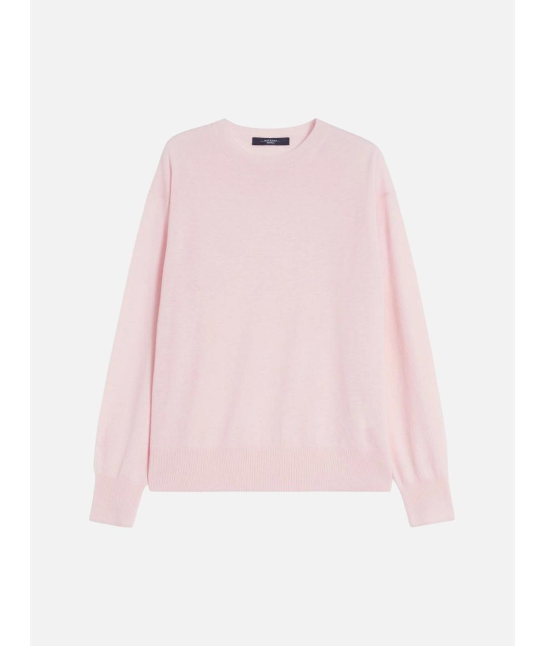 WEEKEND MAX MARA Розовый шерстяной джемпер / свитер, фото 6