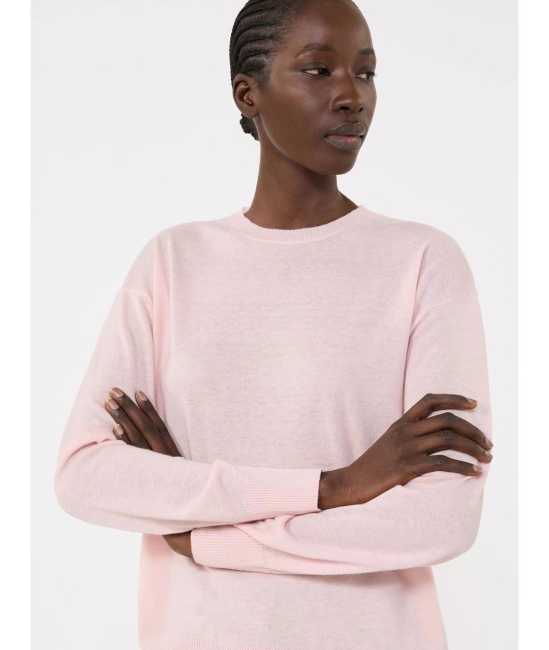 WEEKEND MAX MARA Розовый шерстяной джемпер / свитер, фото 5