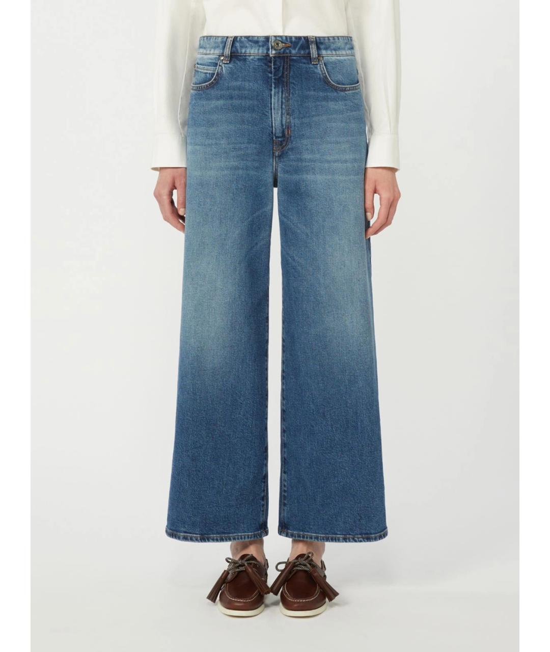 WEEKEND MAX MARA Хлопковые джинсы клеш, фото 3