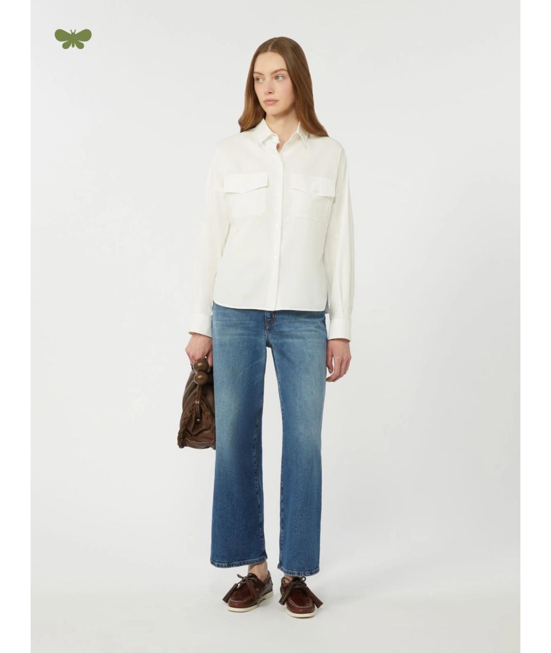 WEEKEND MAX MARA Хлопковые джинсы клеш, фото 2