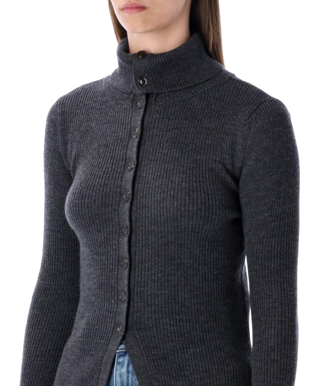 SESSUN Серый шерстяной кардиган, фото 4