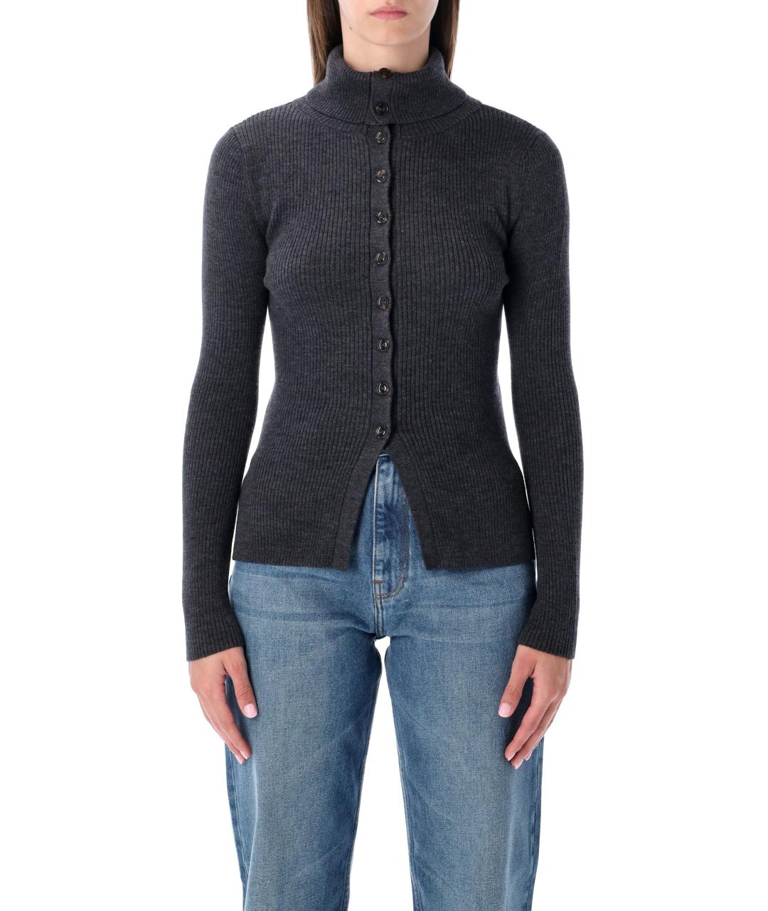 SESSUN Серый шерстяной кардиган, фото 2