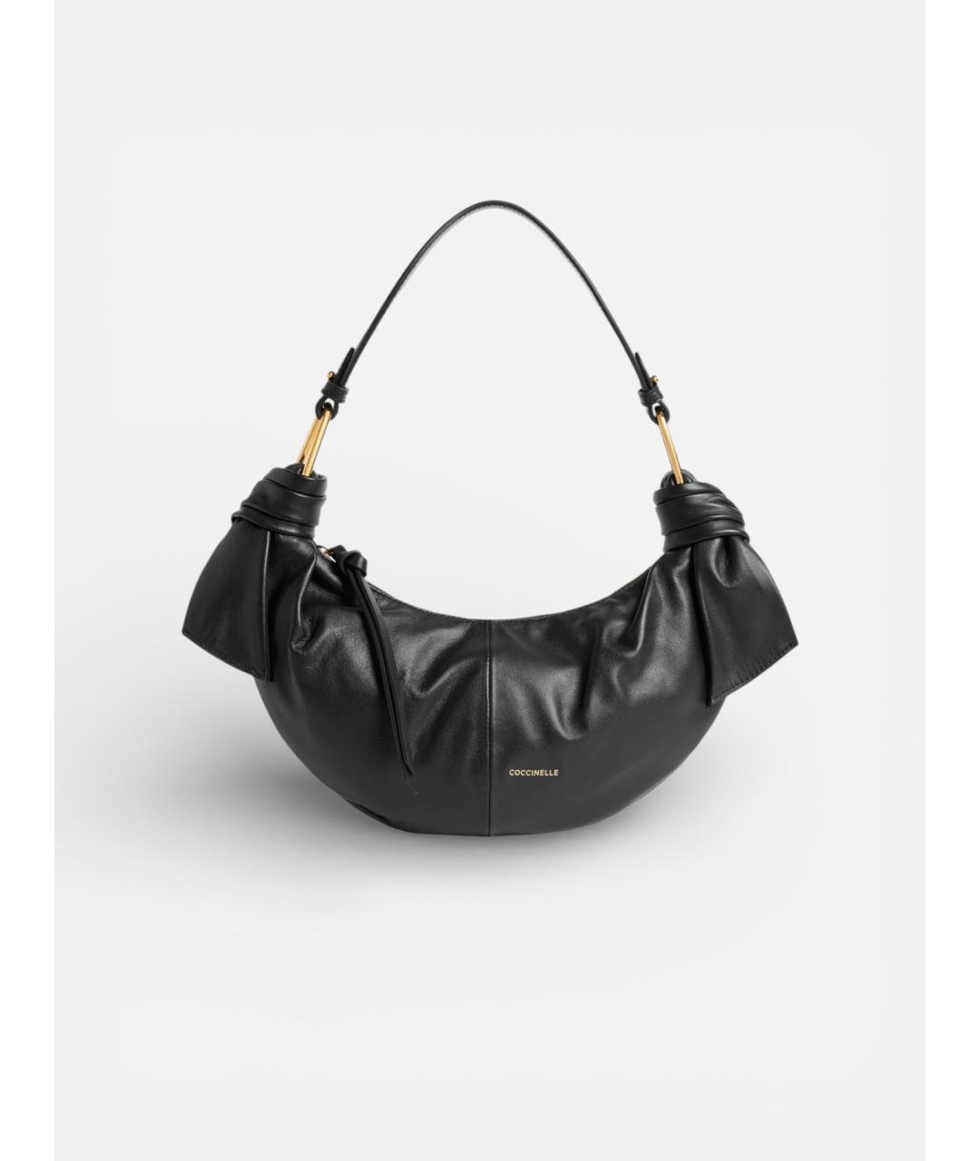 COCCINELLE Черная кожаная сумка через плечо, фото 5