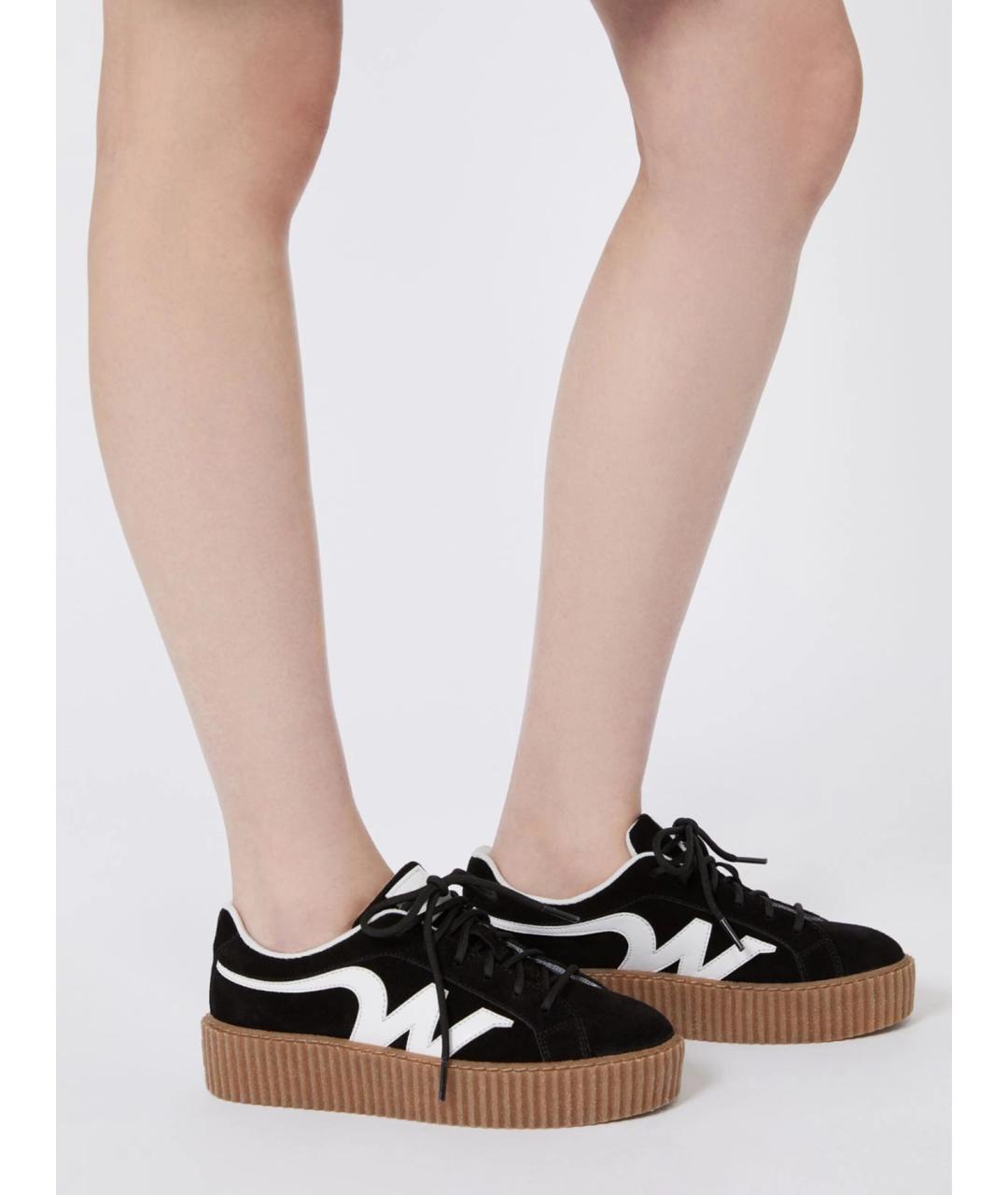 WEEKEND MAX MARA Черные синтетические кроссовки, фото 5