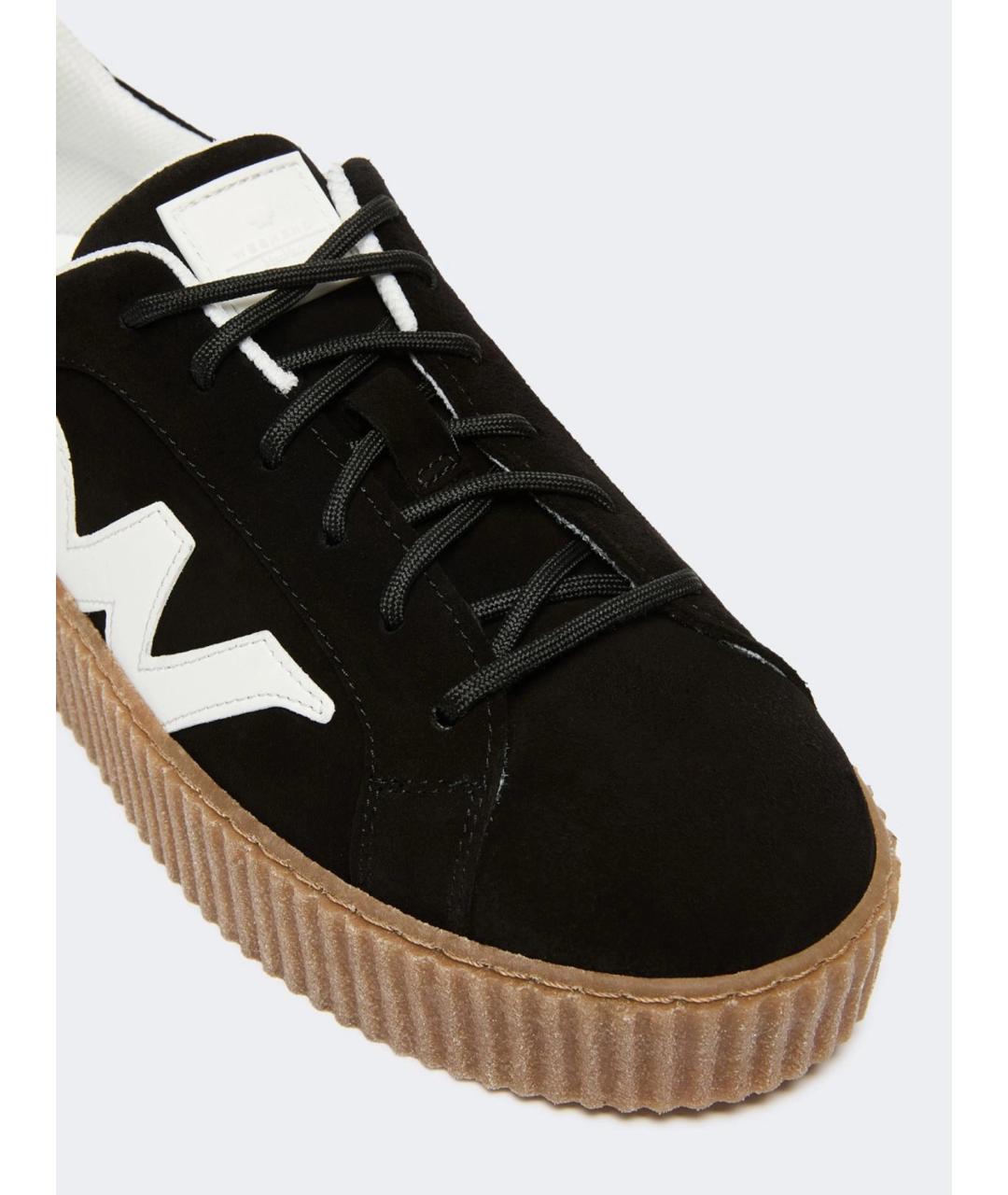 WEEKEND MAX MARA Черные синтетические кроссовки, фото 3