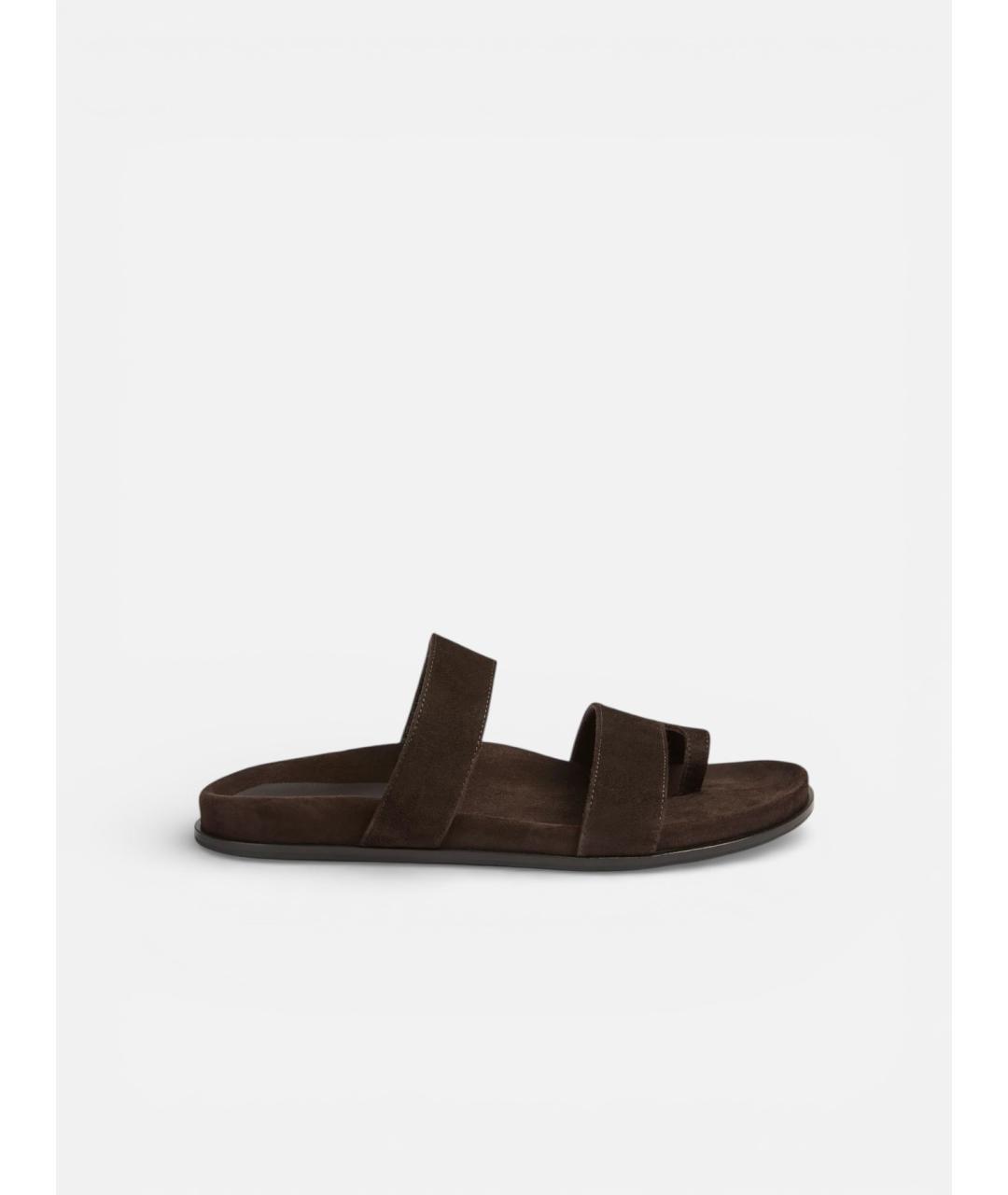 LIVIANA CONTI Коричневые кожаные сандалии, фото 5