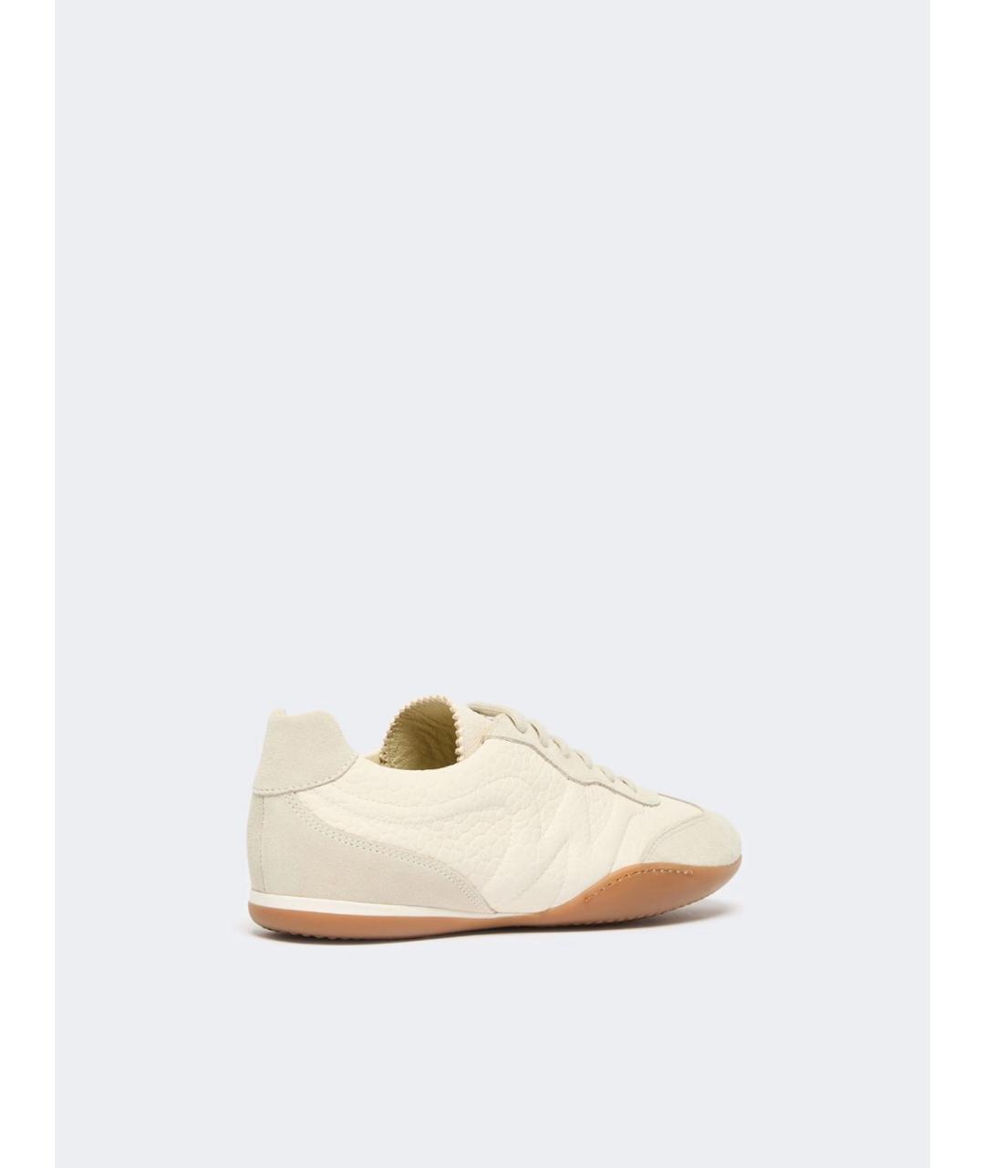 WEEKEND MAX MARA Белые кожаные кроссовки, фото 3