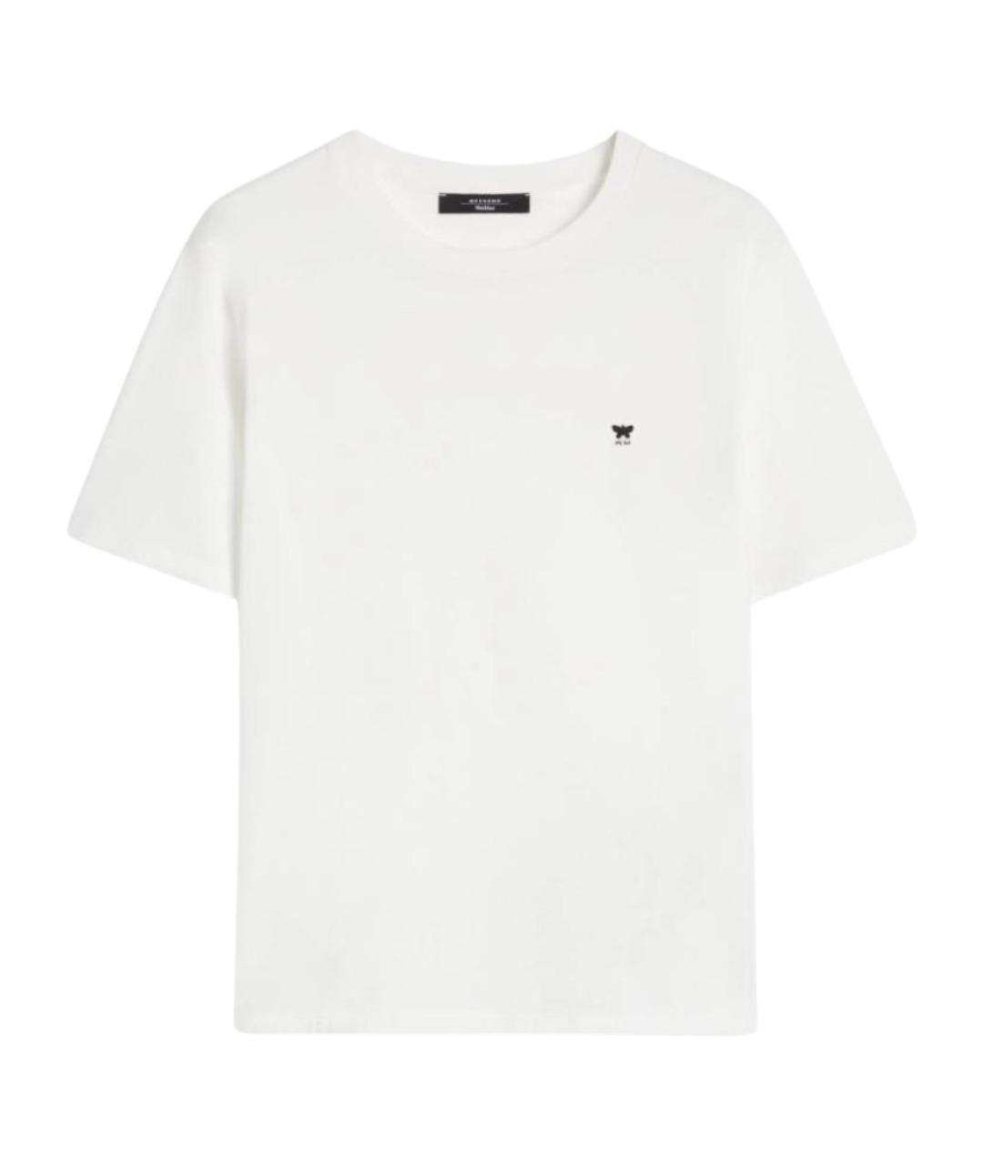 WEEKEND MAX MARA Белая хлопковая футболка, фото 1