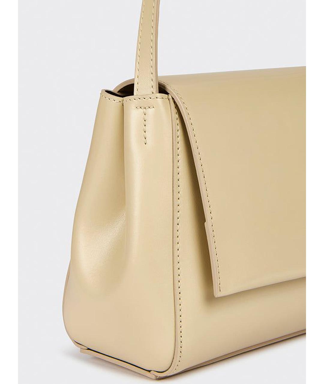 LIVIANA CONTI Бежевая кожаная сумка через плечо, фото 2