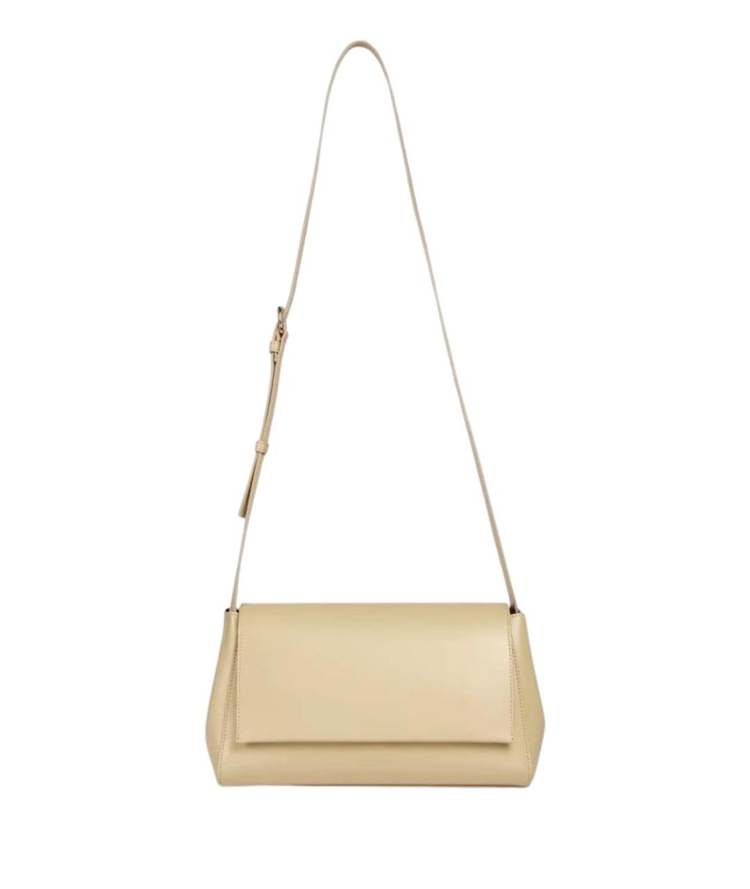 LIVIANA CONTI Бежевая кожаная сумка через плечо, фото 1