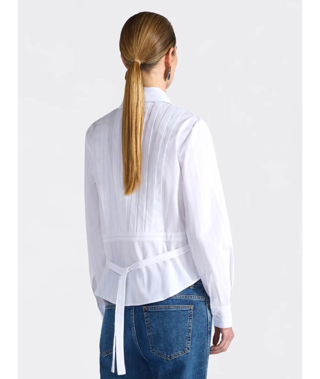 LIVIANA CONTI Белая хлопковая рубашка, фото 2
