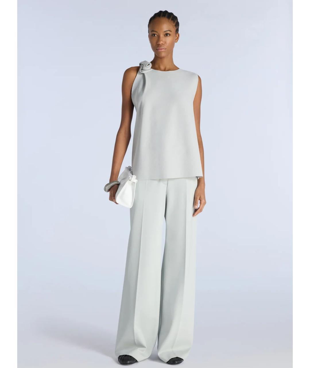 LIVIANA CONTI Белые прямые брюки, фото 2