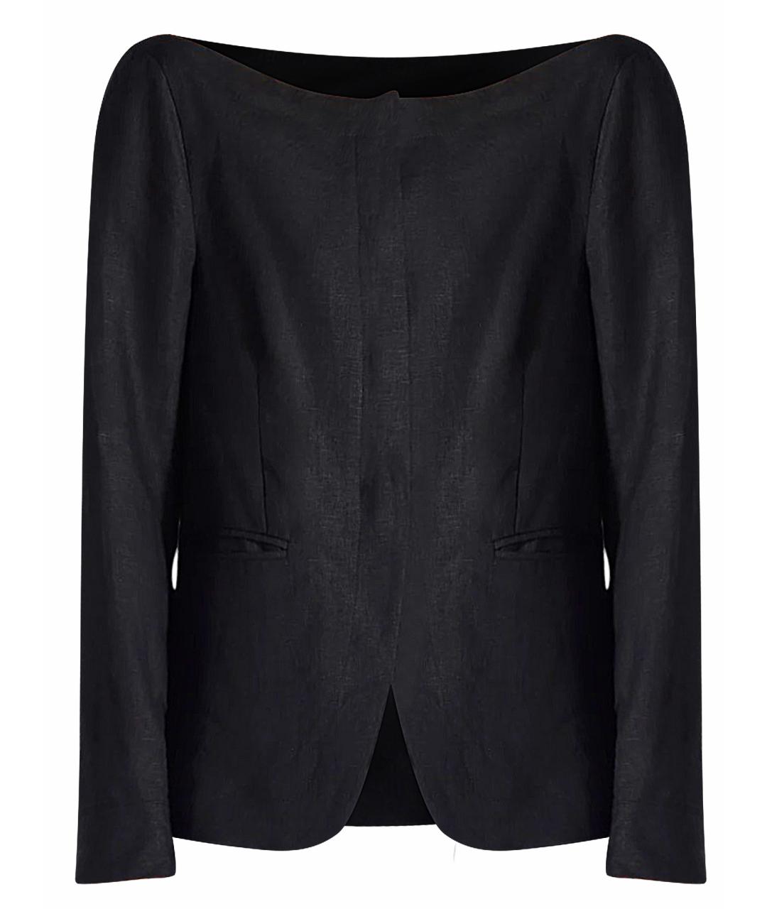 LIVIANA CONTI Антрацитовый шерстяной жакет/пиджак, фото 1