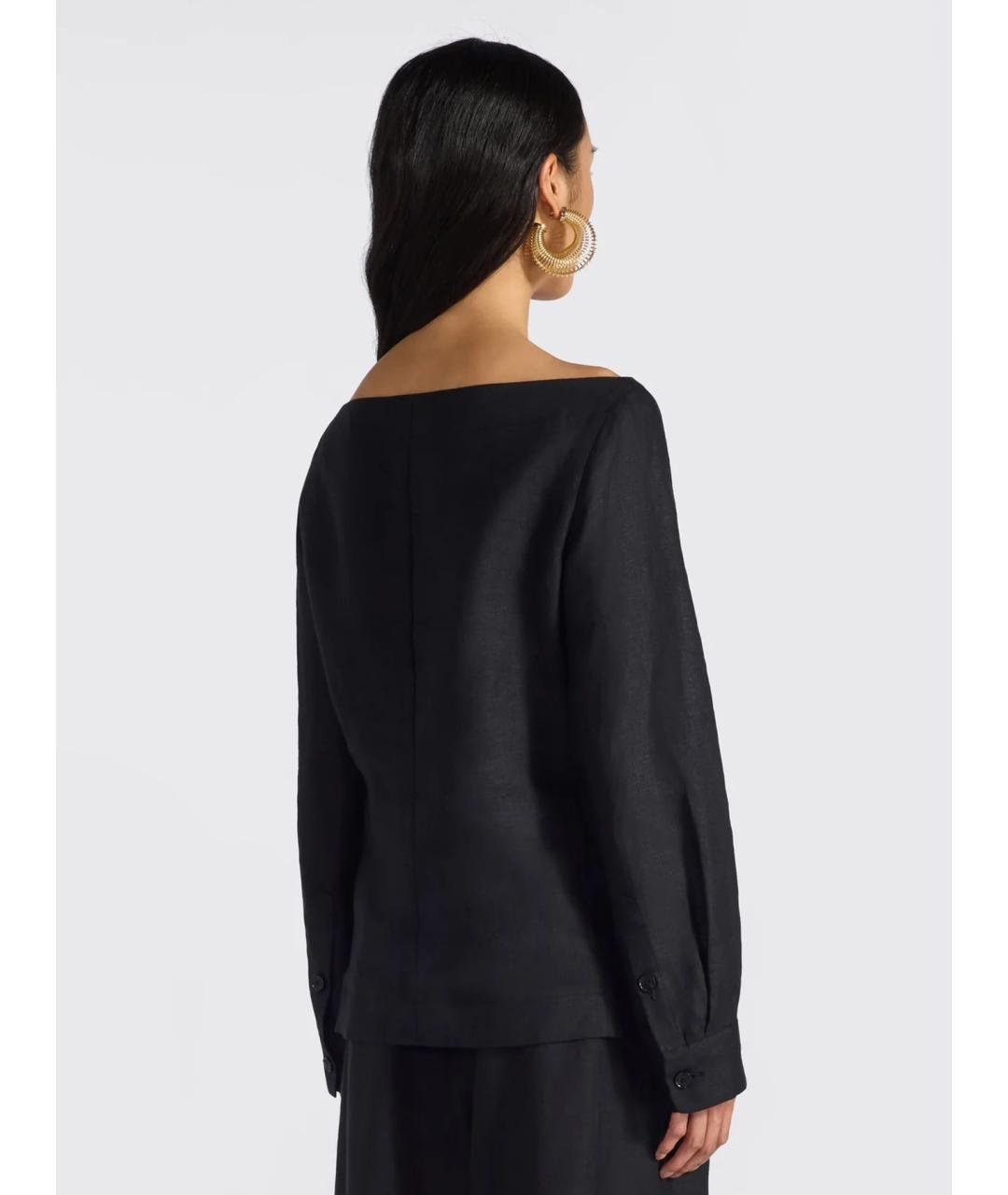 LIVIANA CONTI Антрацитовый шерстяной жакет/пиджак, фото 2