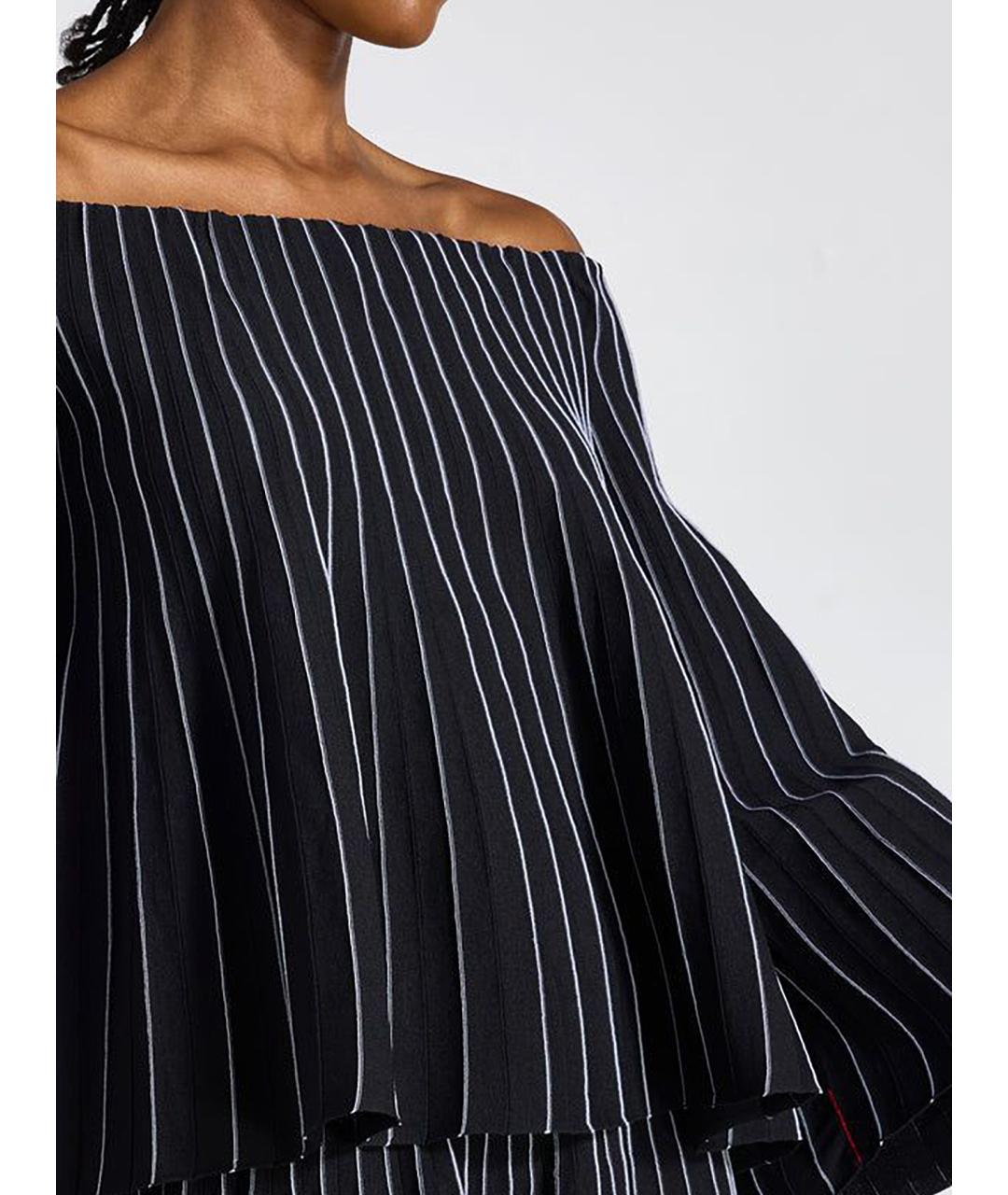 LIVIANA CONTI Черная полиамидовая блузы, фото 5