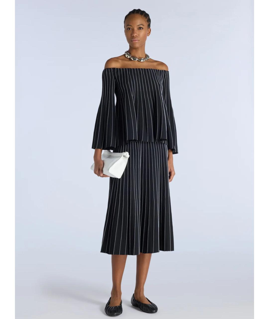 LIVIANA CONTI Черная полиамидовая блузы, фото 2