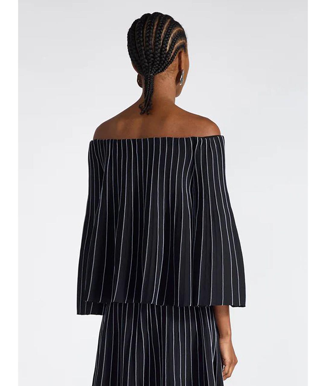 LIVIANA CONTI Черная полиамидовая блузы, фото 3