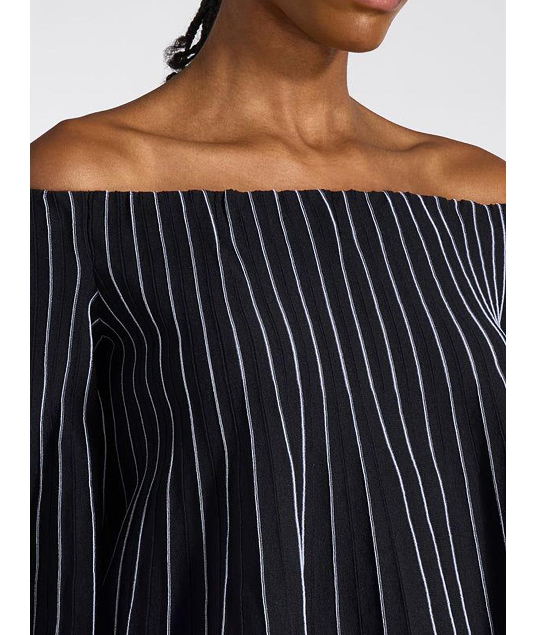 LIVIANA CONTI Черная полиамидовая блузы, фото 4