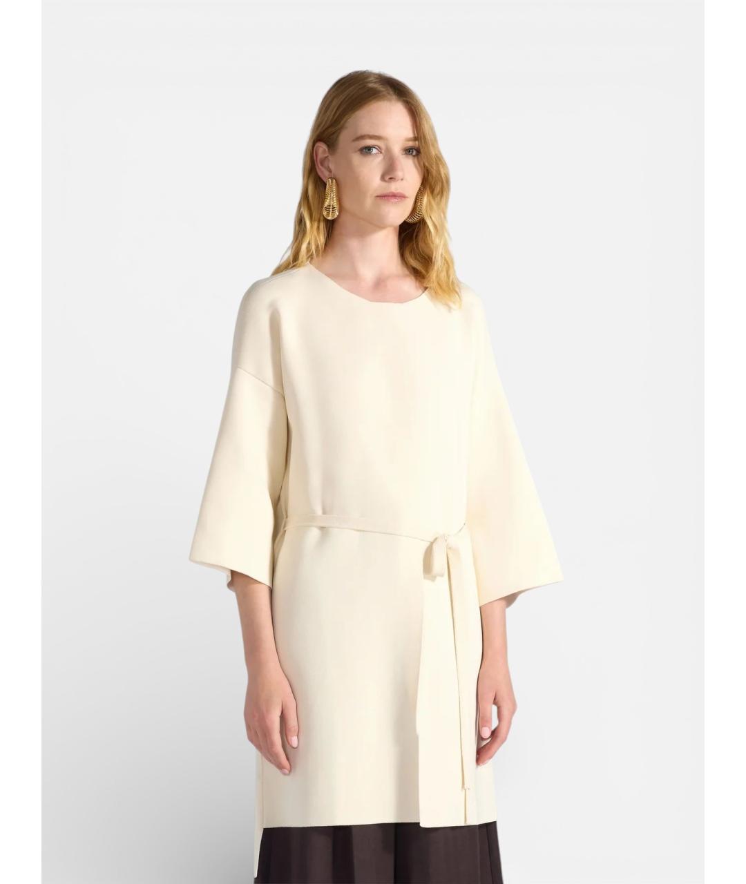 LIVIANA CONTI Бежевый вискозный кардиган, фото 4