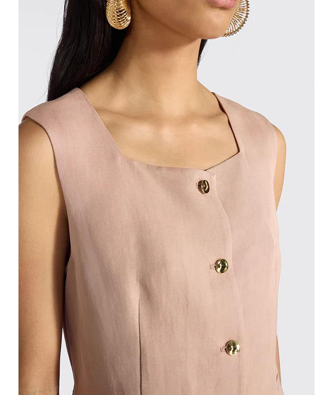 LIVIANA CONTI Розовая вискозная жилетка, фото 4